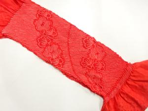 正絹　絞り　帯揚げ